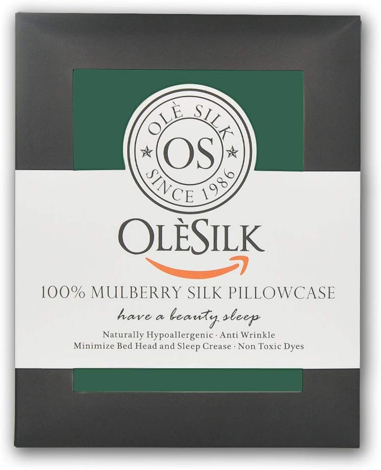 OLESILK Seide Kissenbezug Kissenhülle Haar- und Hautpflege mit Verstcktem Reissverschluss 19 Momme 1