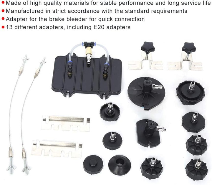 Werkzeuge Adapter Set 13 TLG/Set Druckluft Bremsenentlüfter Bremsenentlüftungsgerät E20 für die meis