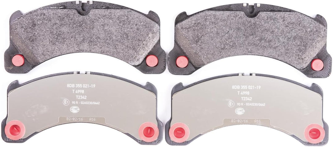 HELLA PAGID 8DB 355 021-191 Bremsbelagsatz - T2342 - Dicke/Stärke: 17.4mm - Bremssystem: Brembo - fü