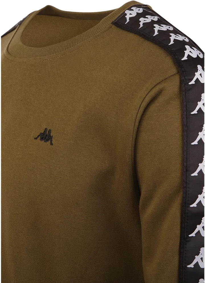 Kappa Men's Sweatshirt, Brown, L