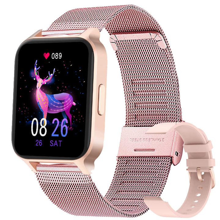 Smartwatch Damen,Fitness Tracker IP68 Wasserdicht Smart Watch mit Aktivitätstracker Schlafmonitor,Sp