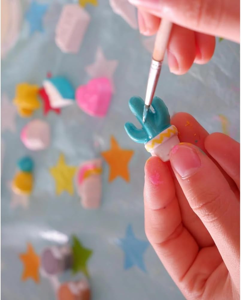 Mako moulages – Mon Atelier Magnets Fun – kreatives Freizeitset – Gips und Farbe – 9 Kunststoffabdrü