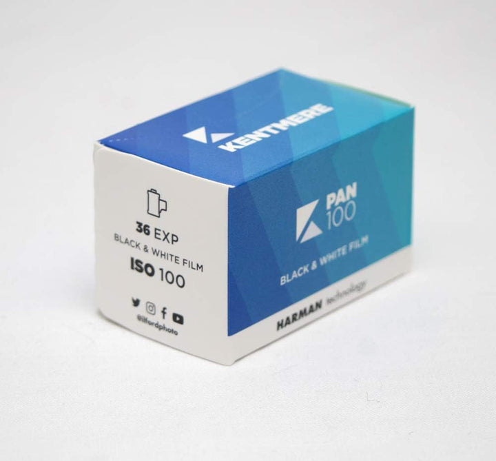 Kentmere Filmrollen (100 asa), Schwarz / Weiss für 35 mm, 36 Bel. (3 Stück)