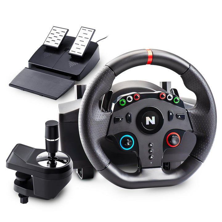 NITHO Drive Pro ONE Gaming Rennlenkrad mit Pedalen und Schalthebel, 270 Grad Spiele Lenkrad für PS4,
