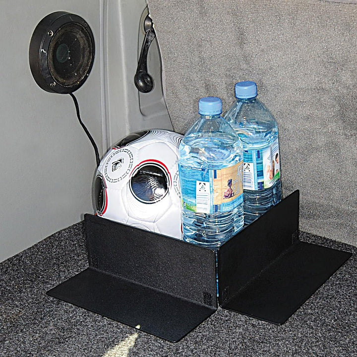 Lescars Kofferraum Organizer: Auto-Kofferraum-Teiler für Pkw, Van, Kombi u.v.m. (Trenner, Gepäckfixi