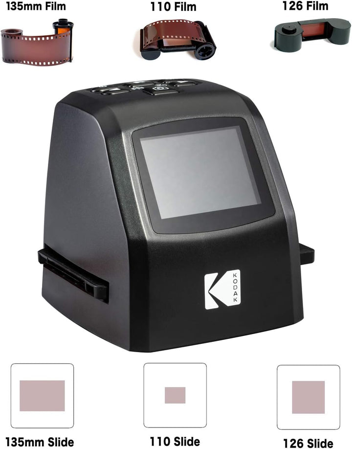KODAK Mini digitaler Film- und Diascanner – konvertiert Filmnegative und Dias von 35 mm, 126, 110, S