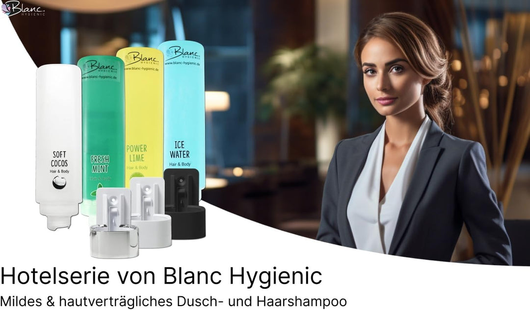 SET: Professionelles Shampoo-Duschgel-Set –12x425 ml–verschied. Düfte+4x Hlterung in verschied. Farb