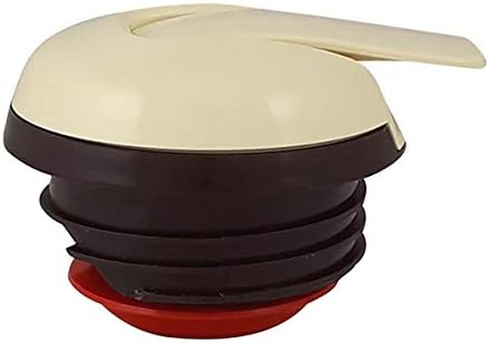 Helios 2934-092 Wave Push Kunststoff-Isolierkanne, 1 Liter, vanille, Vanille