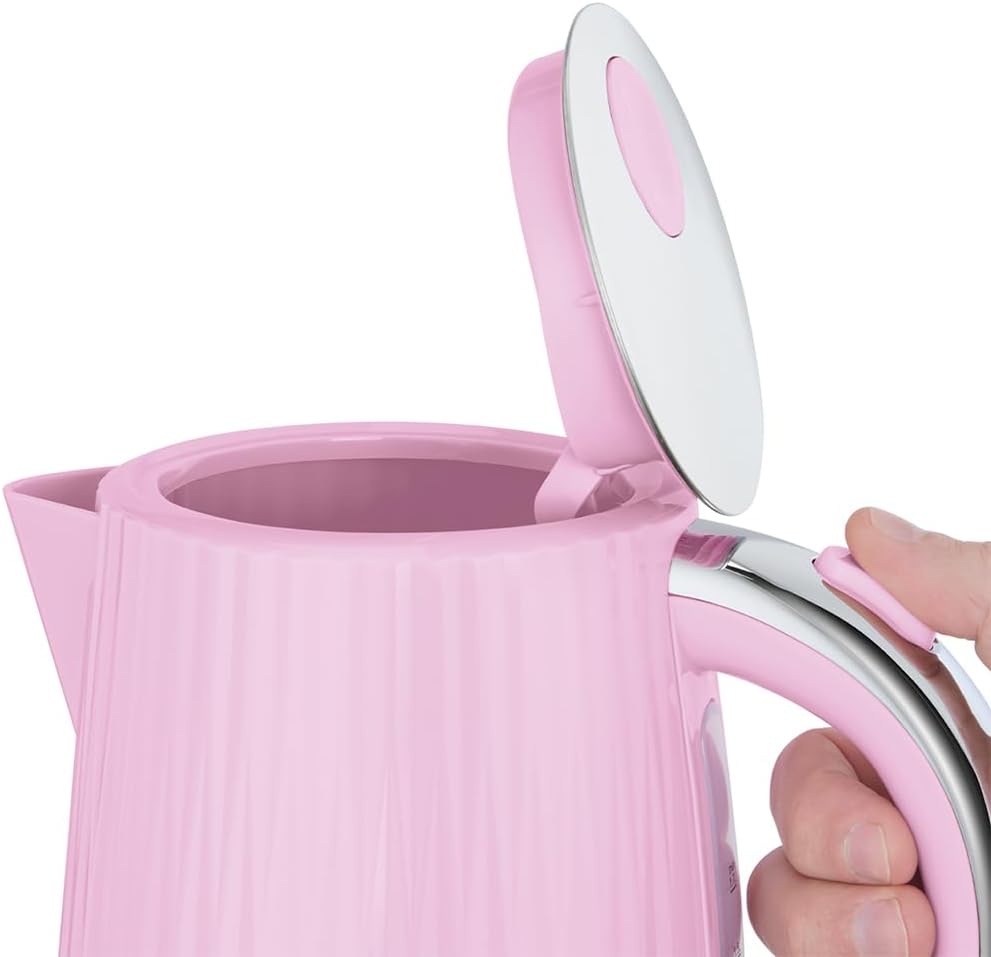 Russell Hobbs Wasserkocher (für heisses Wasser, Tee oder Kaffee, 1.7L, Deckelöffnung per Knopfdruck,