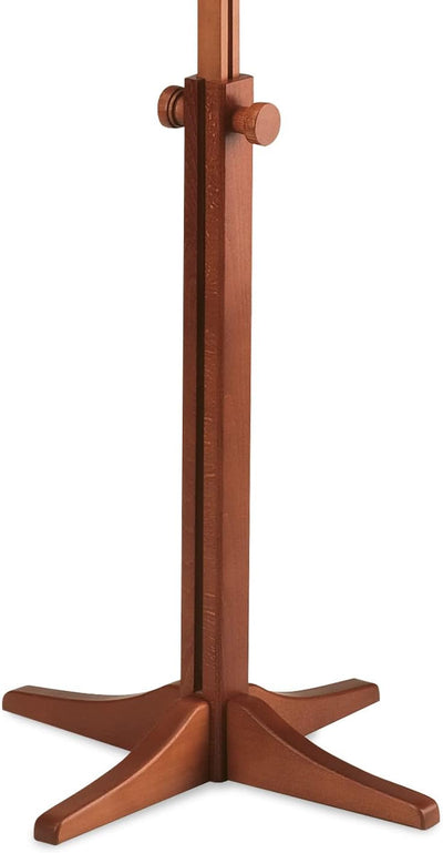 K&M 116/1 Holz-Notenpult – Solides Buchenholz Kirschbaumfarbe - Notenständer von 71,5 – 122,5 cm aus