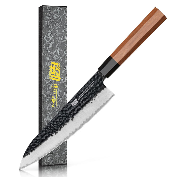 FINDKING Dynasty Serie Japanisches Kochmesser, Professionelles Küchenmesser, Klinge aus 9Cr18MoV-Sta