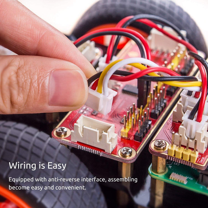 SunFounder Raspberry Pi Car DIY Robot Kit for Adults Picar-S,Visual Programming with Ultrasonic Sens