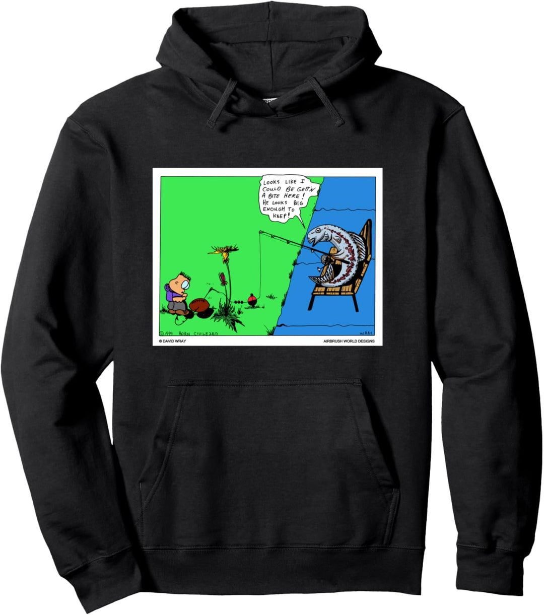 Fischfischen für Menschen Lustiges Fischer-Neuheitsgeschenk Pullover Hoodie