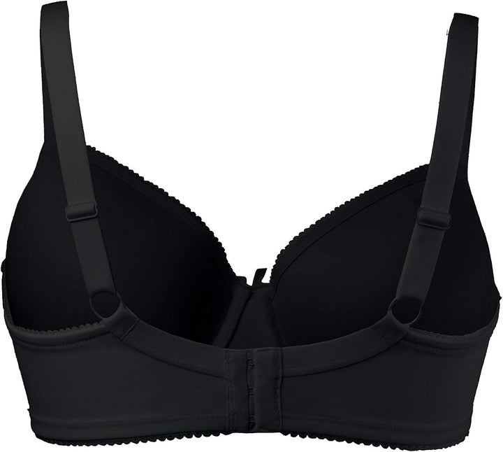 Ulla Popken Damen Bügel-BH, Softschale, Cup B-e Bügel-BH, Softschale, Cup B-E 105F Schwarz, 105F Sch