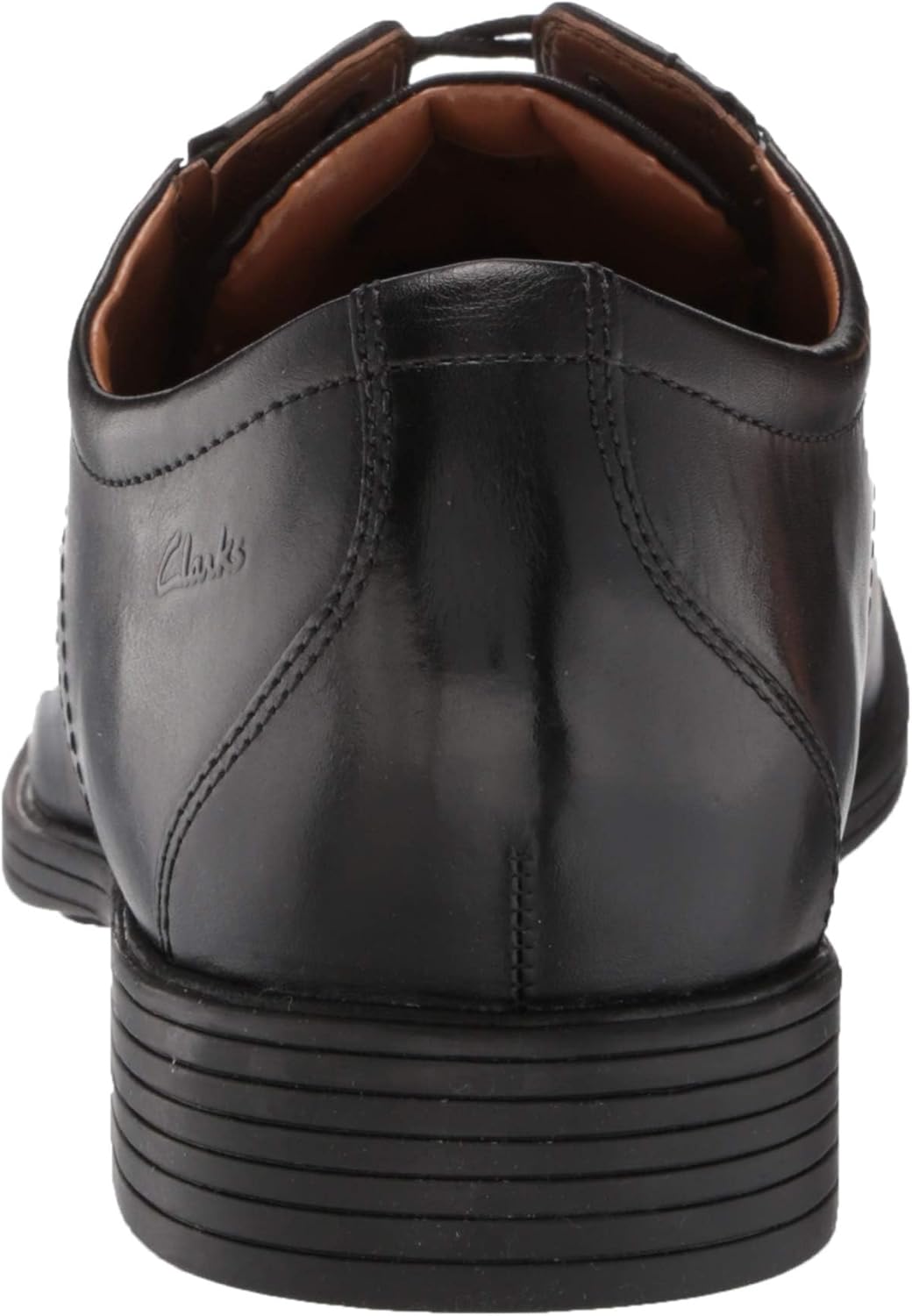 Clarks Whiddon Plain Toe Schnürhalbschuh für Herren, Oxford 39.5 EU Schwarzes Leder, 39.5 EU Schwarz