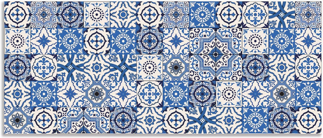 ARTland Spritzschutz Küche aus Alu für Herd Spüle 120x50 cm (BxH) Küchenrückwand mit Motiv Mosaik Fl
