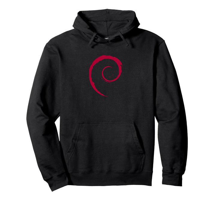 Debian Offizielles Spiral-Wirbel-Logo Linux Distro OS Pullover Hoodie