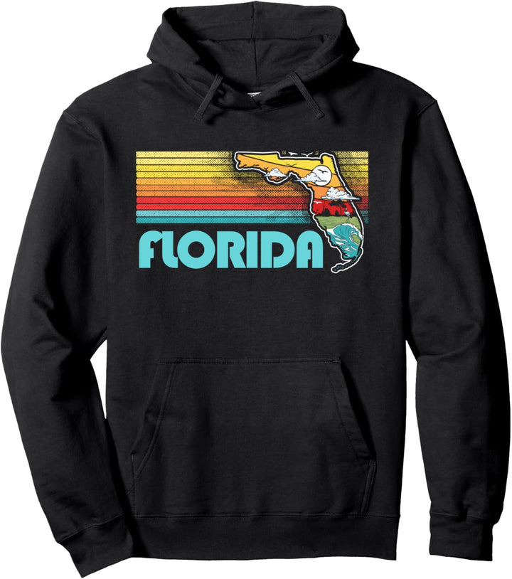 Vintage Florida Nature & Outdoors Retro Graphic Pullover Hoodie