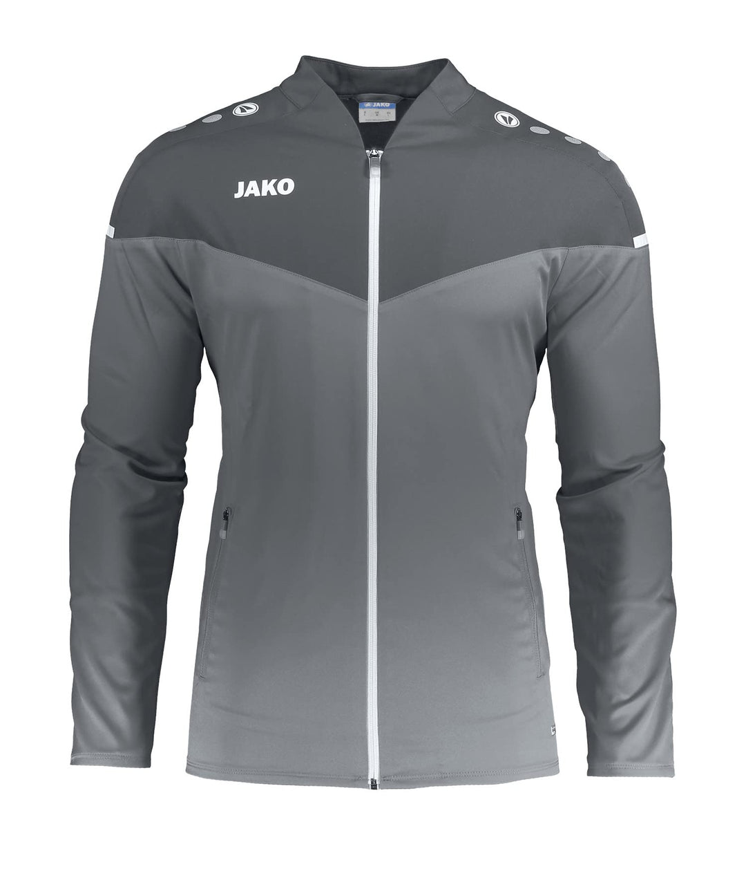 JAKO Damen Champ 2.0 Präsentationsjacke 38 steingrau/anthra light, 38 steingrau/anthra light