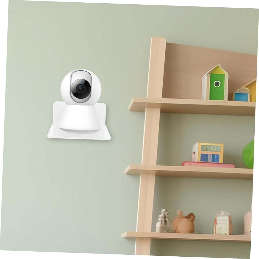 Gadpiparty 3 Stück Kleine Weisse Wandregale aus Acryl Babyphone Halterung und Lautsprecher Wandregal