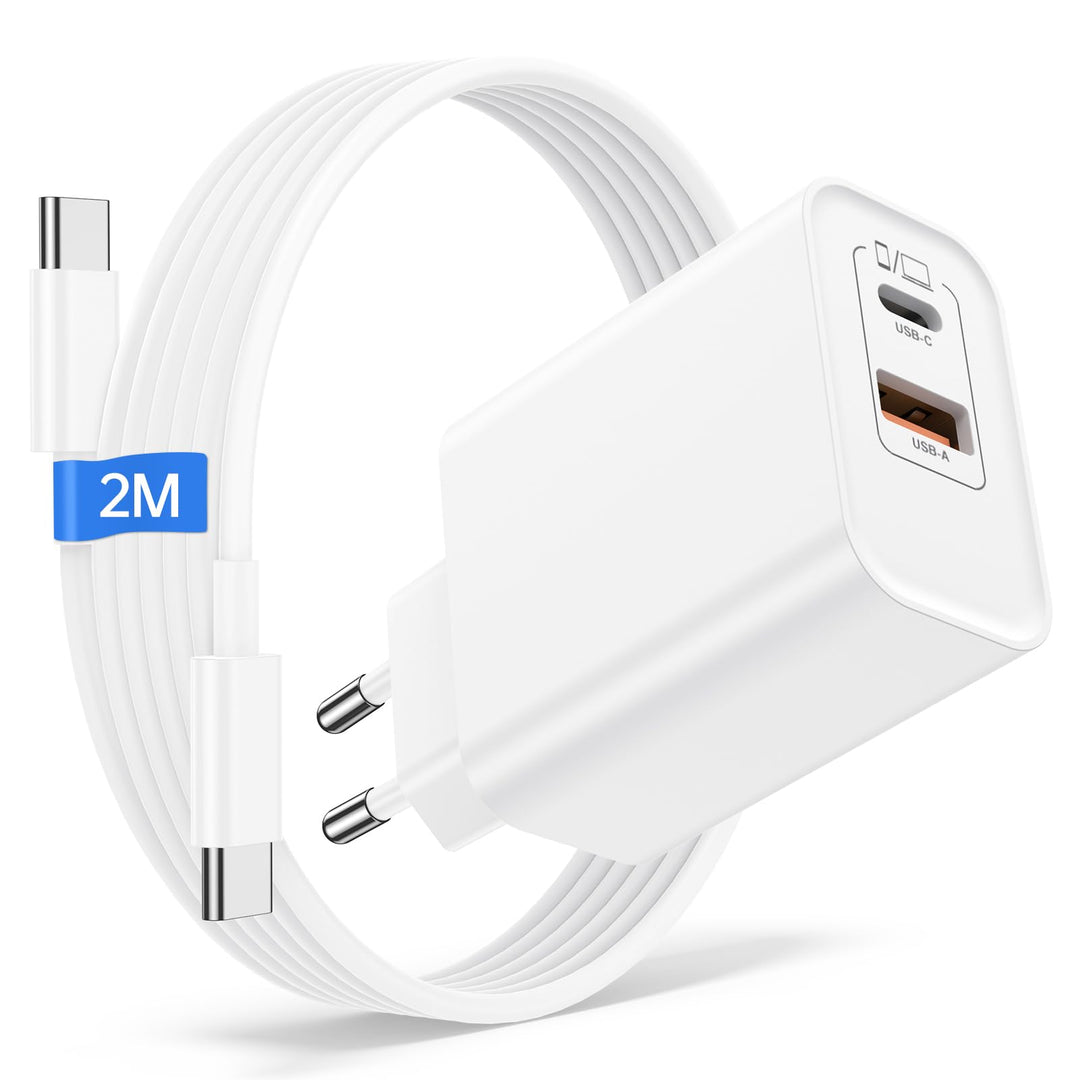 45W USB C Ladegerät für Google Pixel 10 Pro XL/10 Pro/10/9Pro/9/9Pro XL/9a/8/8P-ro/8a/7/6, 2 Ports S
