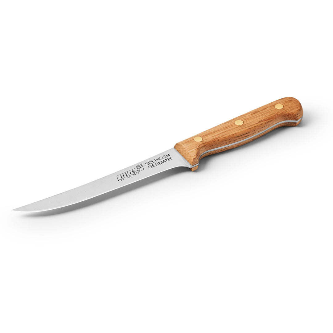 HEISO Ausbeinmesser 15cm – Gustav – handgefertigt in Solingen aus rostfreiem Edelstahl, Griff aus he