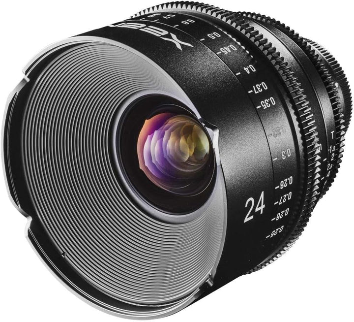 XEEN Cinema 24mm T1,5 Canon EF Vollformat Objektiv MF Cine Video Lens für hohe Auflösungen mit Follo