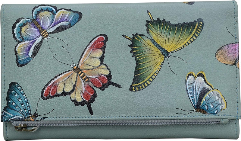 Anuschka Damen Anuschka Handbemalt Leder Damen Dreimal Falten Clutch Anuschka Handbemalt Leder Damen