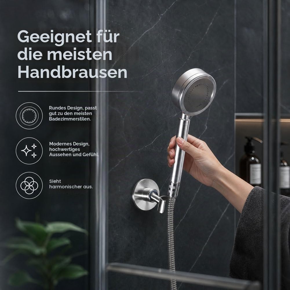 simpletome Handbrause Halterung Verstellbar Brausehalter Duschhalterung für Handbrause oder Duschkop