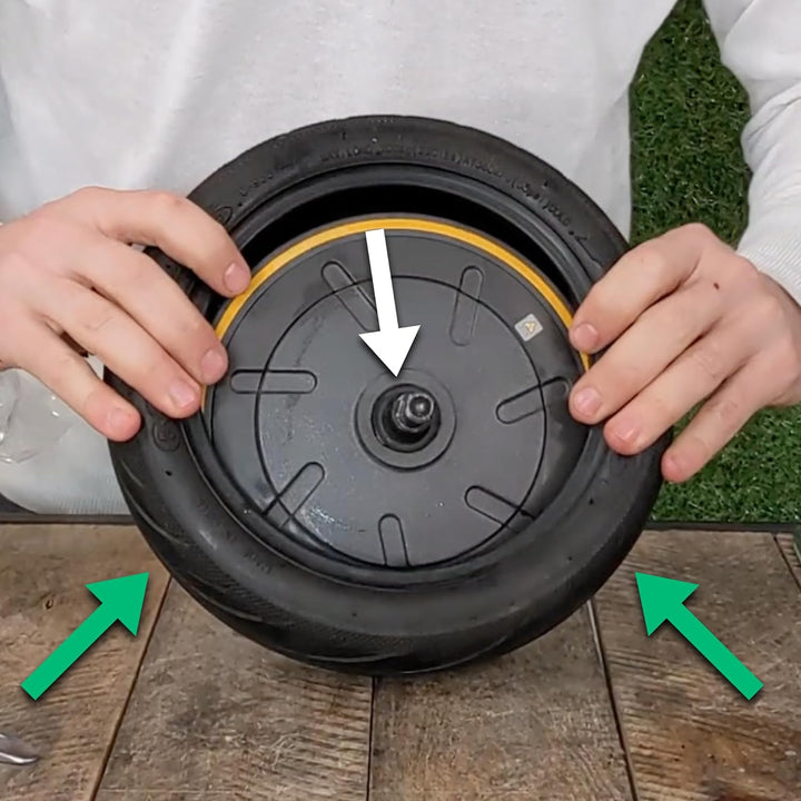 MOOVMOOV Ninebot G30 Max Tubeless 60/70-6.5 Reifen mit Pannengel und schlauchlosem Ventil – 10 Zoll