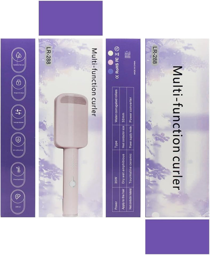 Welleneisen Lockenstab, Welleneisen für Haare Beach Waves, 32mm Lockenstab Grosse Locken mit 4 Einst