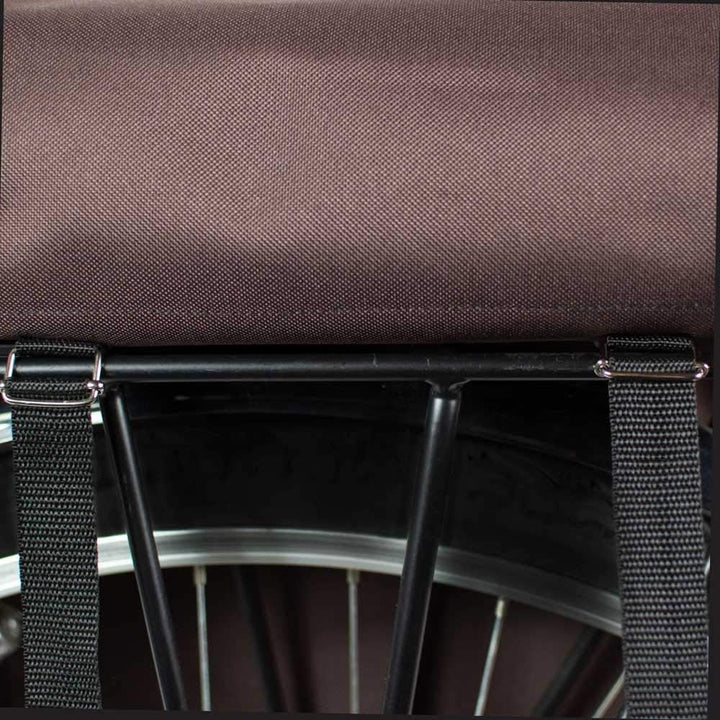 BikyBag Classic CS - Doppel Fahrradtasche Gepäckträgertasche (Graue Gänseblümchen), Graue Gänseblümc