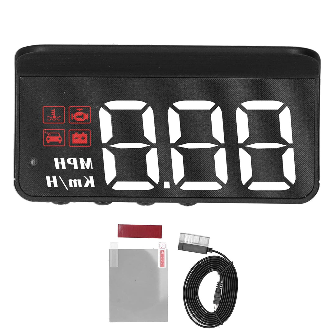 OBD2 HUD Head Up Display, Auto HUD Tachometeranzeige Windschutzscheibenprojektor Multifunktionsanzei