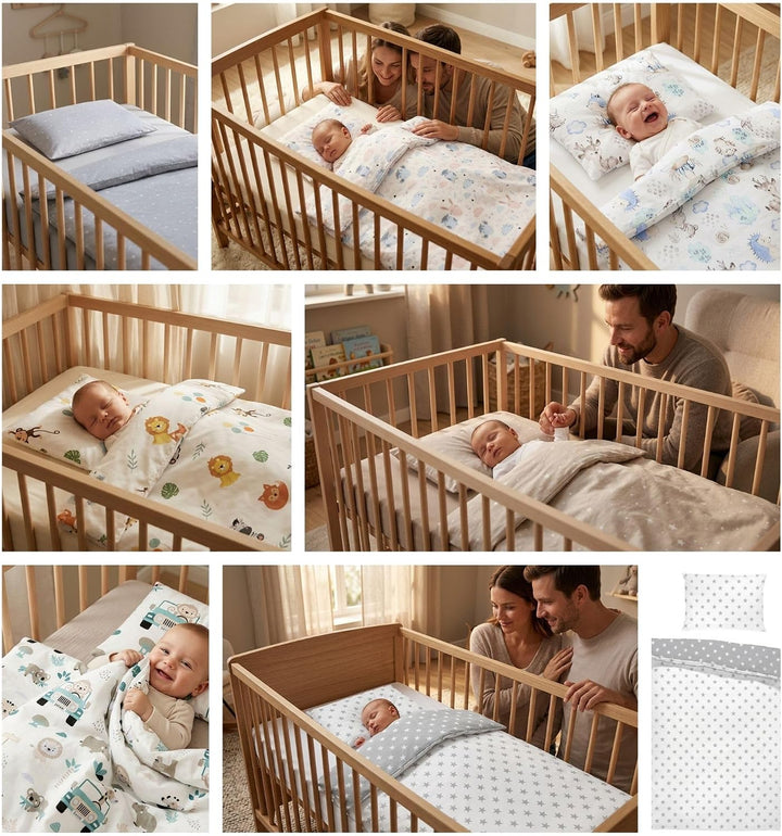 Kinderbettwäsche 100x135 Baumwolle – Bettwäsche Kinder Baby Jungen Mädchen Bettwäsche-Sets Bettbezug