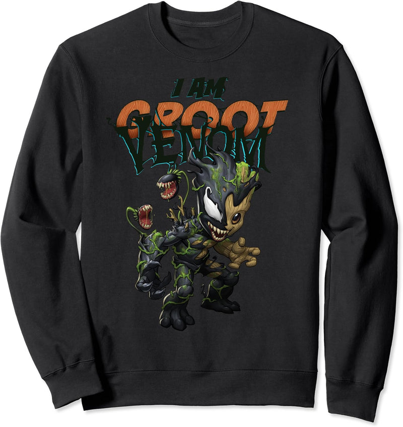 Marvel I Am Groot Venom Portrait Sweatshirt