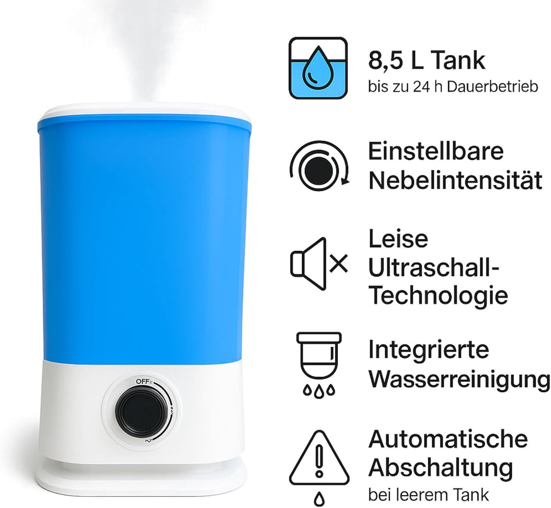 Supermist Luftbefeuchter 8 Liter - Grow Anbau Wohnung Vernebbler Verdampfer Pflanzen Luftfeuchtigkei