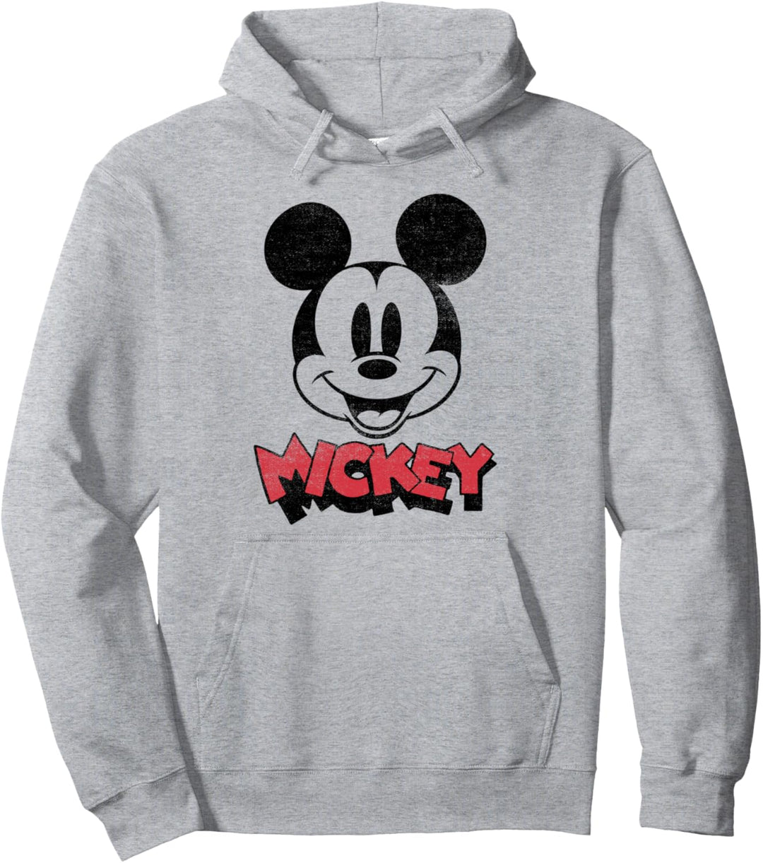 Disney Mickey And Friends Mickey Simple Big Face Pullover Hoodie