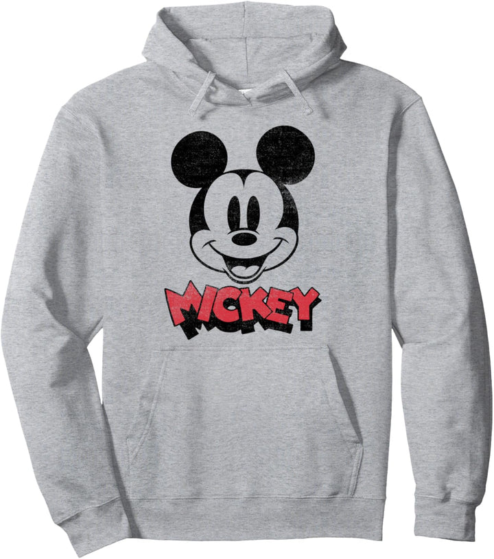 Disney Mickey And Friends Mickey Simple Big Face Pullover Hoodie
