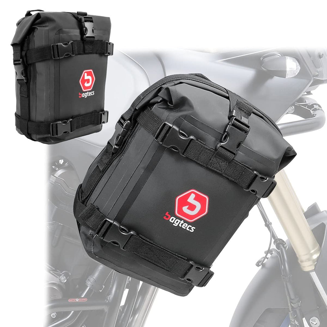 Bagtecs Set 2X Motorrad Sturzbügeltasche für Schutzbügel K4 wasserdicht 10 Liter 2x 10L, 2x 10L