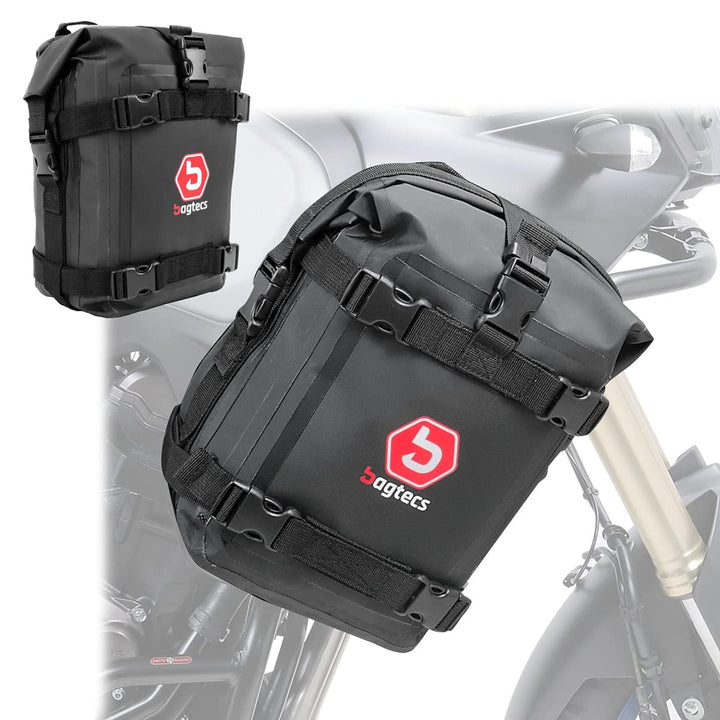 Bagtecs Set 2X Motorrad Sturzbügeltasche für Schutzbügel K4 wasserdicht 10 Liter 2x 10L, 2x 10L