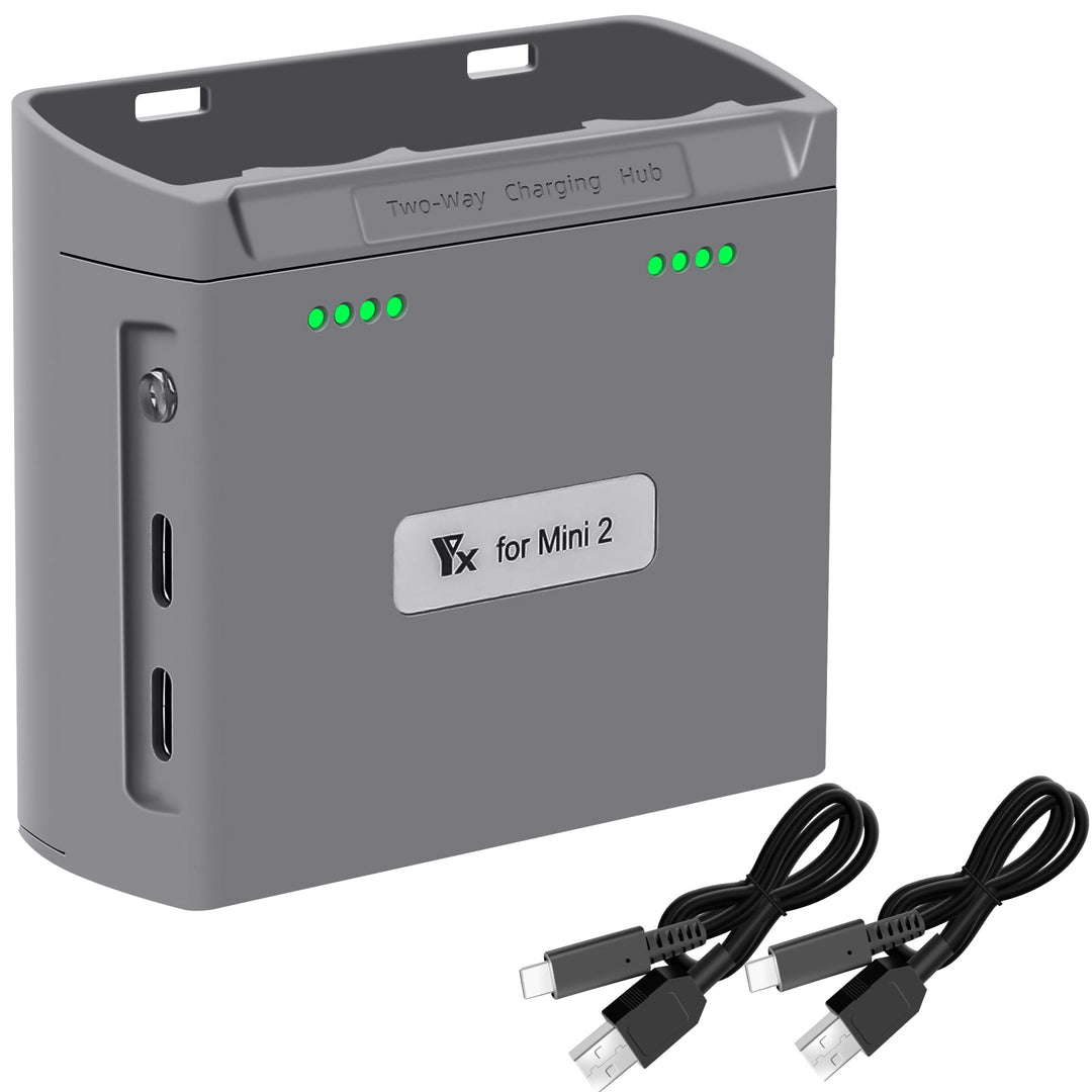 LED Akku Zweiwege Ladestation für DJI Mini 4K/2,Mini SE/2 SE Drohne, Ladegerät Hub Zubehör