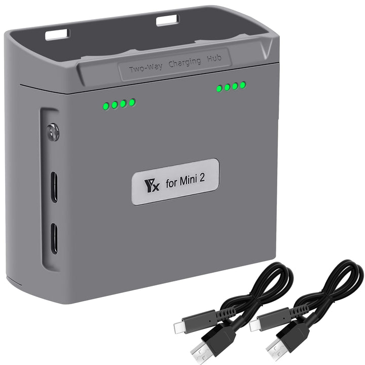 LED Akku Zweiwege Ladestation für DJI Mini 4K/2,Mini SE/2 SE Drohne, Ladegerät Hub Zubehör