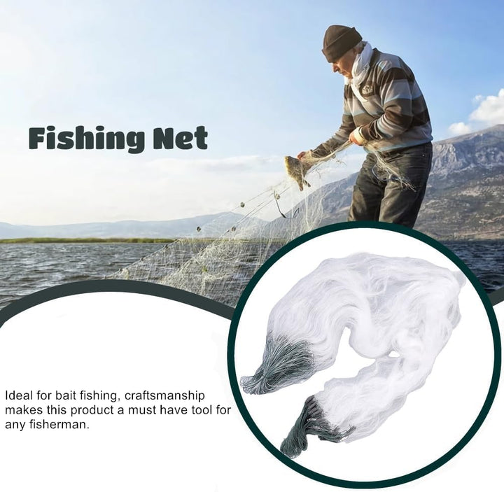 Duokon 50m Länge 1,5m Höhe DREI Schichten Schweres Fischernetz mit Float Fishing Zubehör Sink Net 3