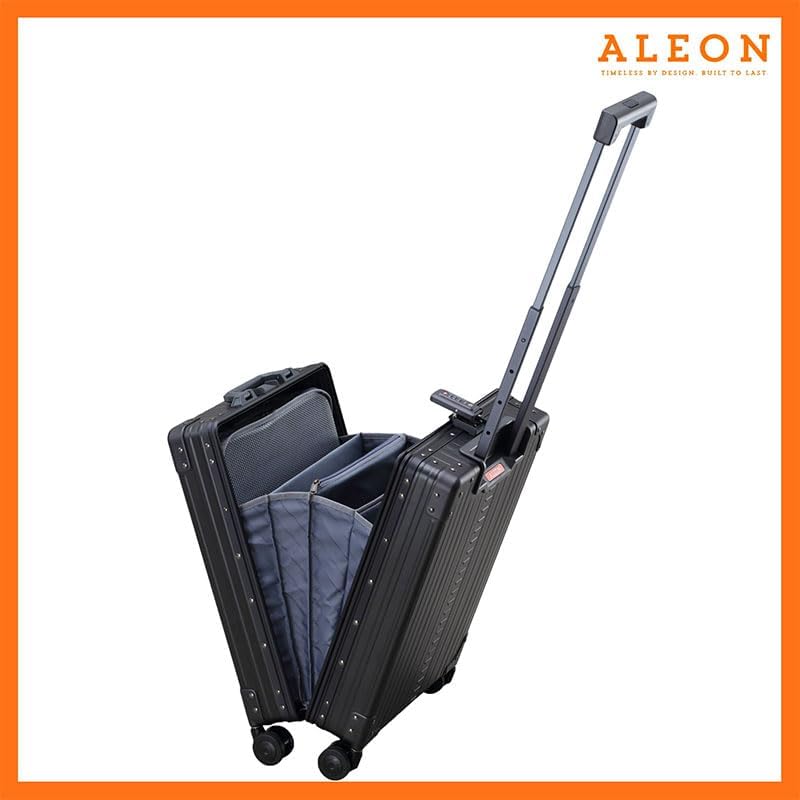 Aleon Business 4-Rollen Businesstrolley 55 cm 55 cm Schwarz, 55 cm Schwarz