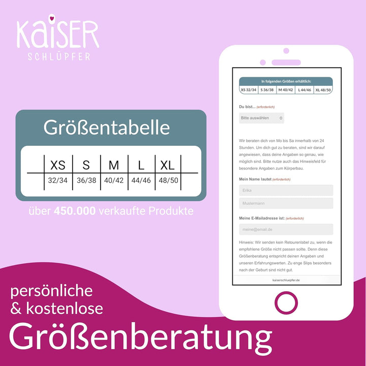 Kaiserschlüpfer Rückenschmeichler - Schwarze Unterhose für Damen mit Zwei Wärmepads - die Wärmflasch