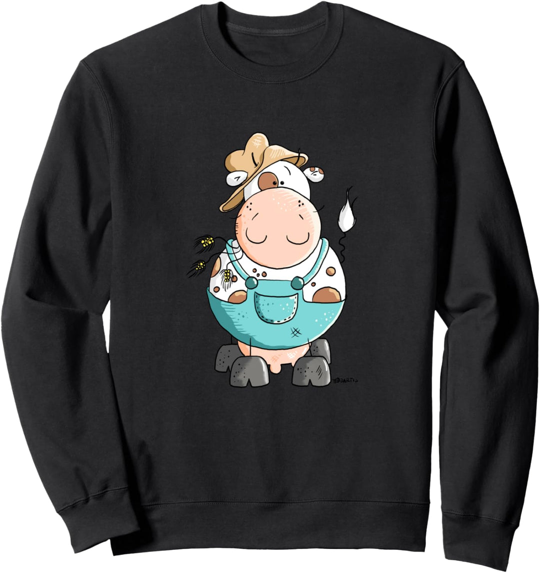 Bauer Ewald Kuh für Rinder Freunde Bauern und Landwirte Sweatshirt