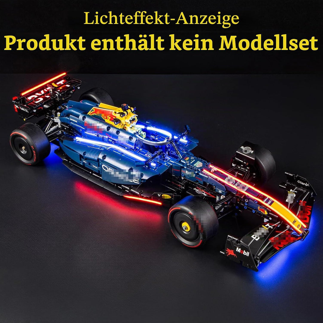 GEAMENT LED Licht-Set Kompatibel mit Lego Oracle Red Bull Racing RB20 F1 Rennauto Technic 42206 Baus