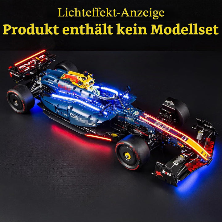 GEAMENT LED Licht-Set Kompatibel mit Lego Oracle Red Bull Racing RB20 F1 Rennauto Technic 42206 Baus