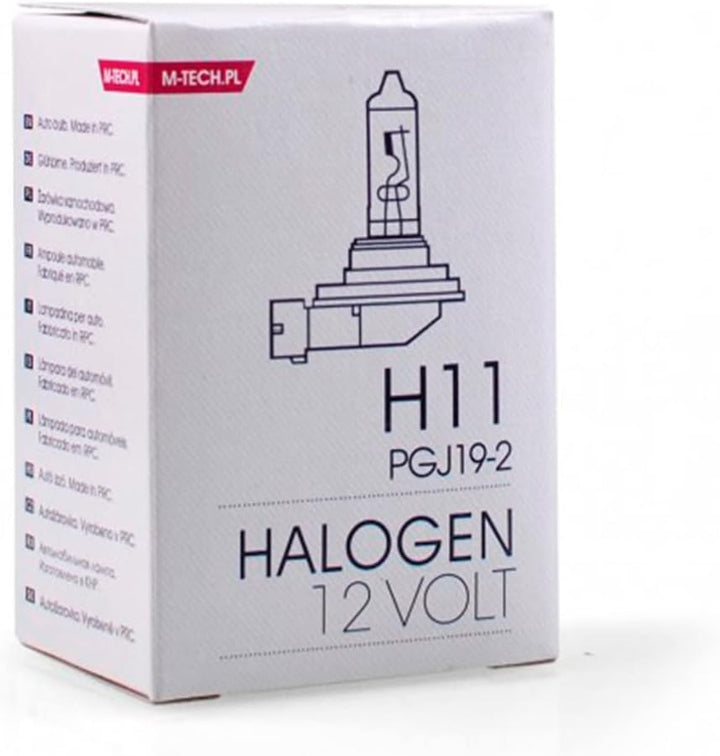 M-Tech Tech Z8 Halogenlampe PGJ19 – 2 12 V/55 W H11, Silber, Schwarz