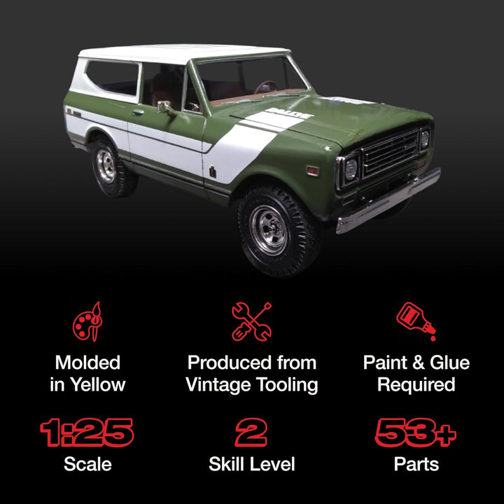 AMT 1977 International Harvester Scout II Modellbausatz im Massstab 1:25